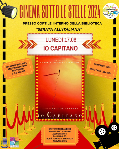 Immagine che raffigura CINEMA SOTTO LE STELLE - IO CAPITANO