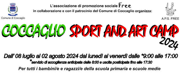 Immagine che raffigura COCCAGLIO SPORT and ART CAMP 2024