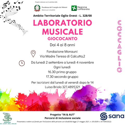 Immagine che raffigura NUOVI LABORATORI per bambini e ragazzi dai 4 ai 14 anni - Lezioni gratuite